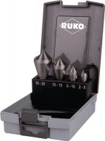 Ruko Querlochsenkersatz 2-55-1010-1515-20mm HSSE-Co 5 4tlg-Ku--Kass-RUKO