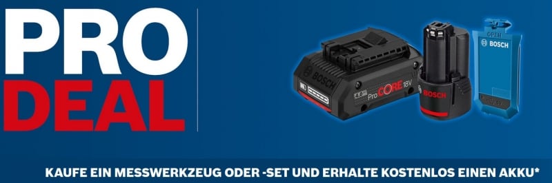 Bosch PRO DEALS Messwerkzeug Aktion