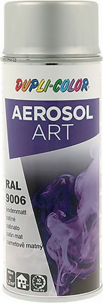 Buntlackspray AEROSOL Art weißalu.seidenmatt RAL 9006 400ml Spraydose VE: 6